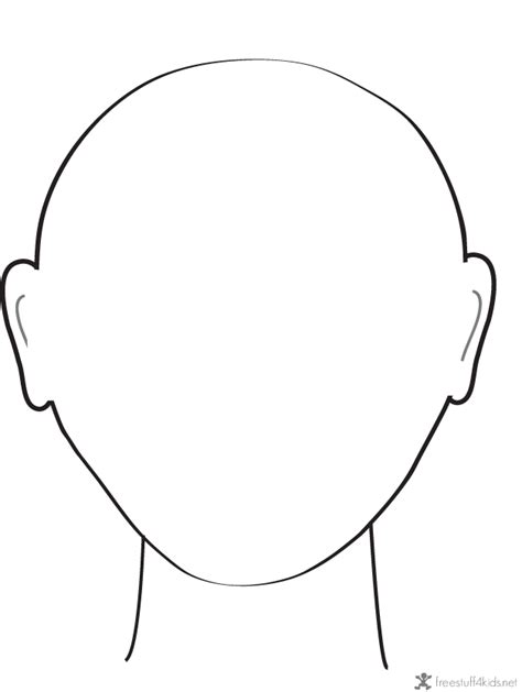Blank Face Template Printable